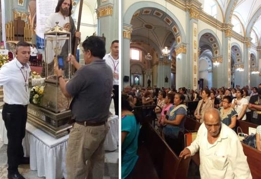 Veneran la reliquia de San Judas Tadeo en su llegada a Córdoba