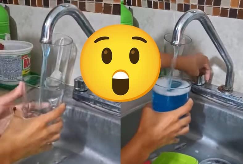 Emana agua azul de grifos en Coatzacoalcos ¿a qué se debe? l VIDEO