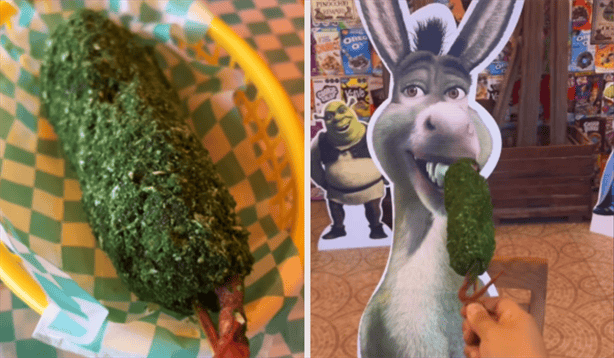 Restaurante de Shrek en México causa sensación con alimentos verdes (FOTOS)