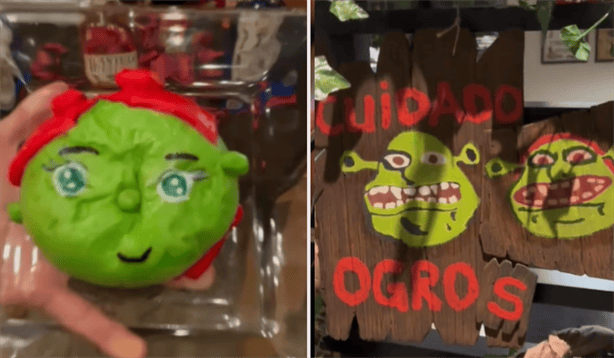 Restaurante de Shrek en México causa sensación con alimentos verdes (FOTOS)