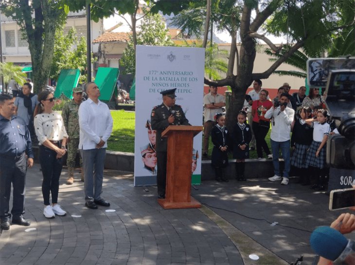 En Orizaba, otorgan discurso conmemorativo de la gesta heroica de los Niños Héroes