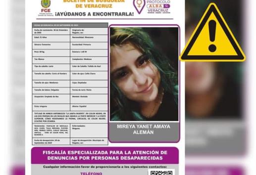 Mireya Yanet, de 21 años, reportada como desaparecida en Nogales