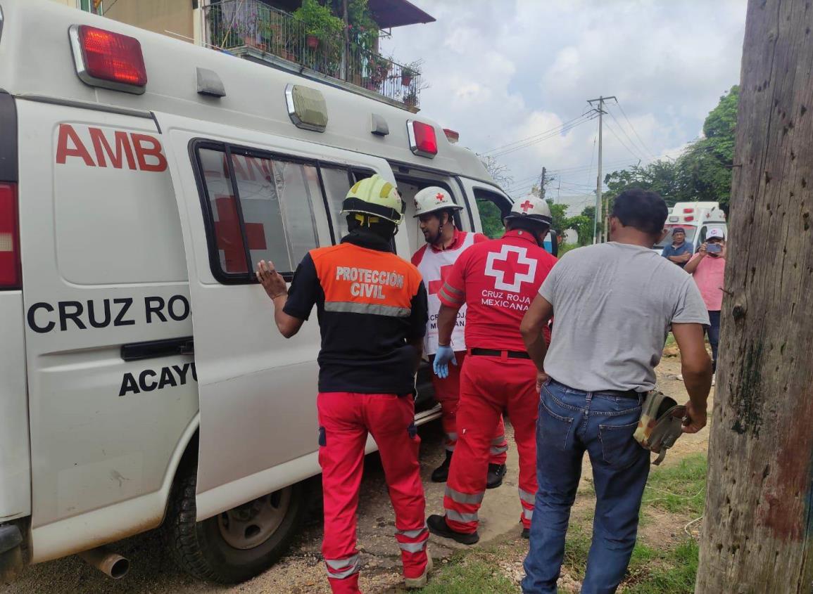 Joven de Oluta sufre amputación tras accidente en Acayucan 