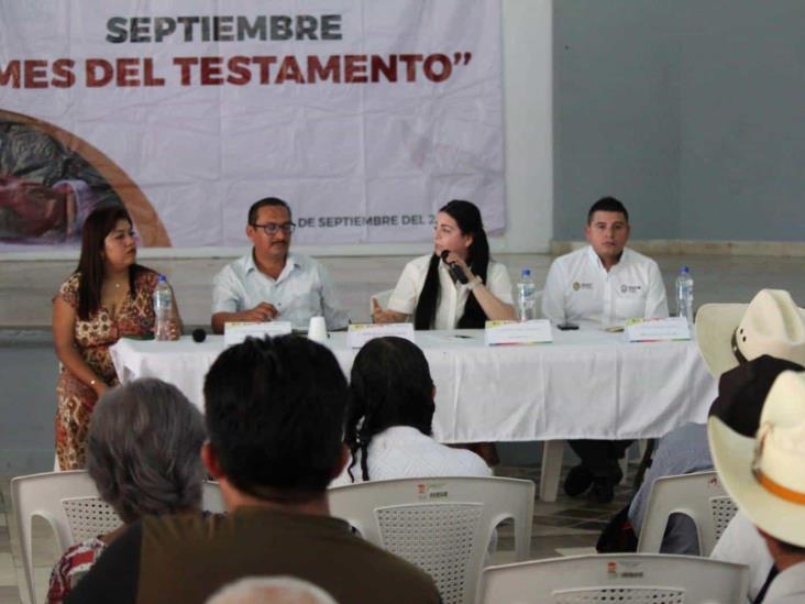 Cultura del testamento sigue avanzando en zonas serranas de Veracruz