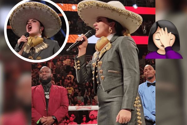 Camila Fernández comete error al cantar el Himno Nacional: ¿tendrá una multa?