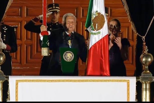 ¡Viva México! AMLO encabeza su último Grito de Independencia en el Palacio Nacional