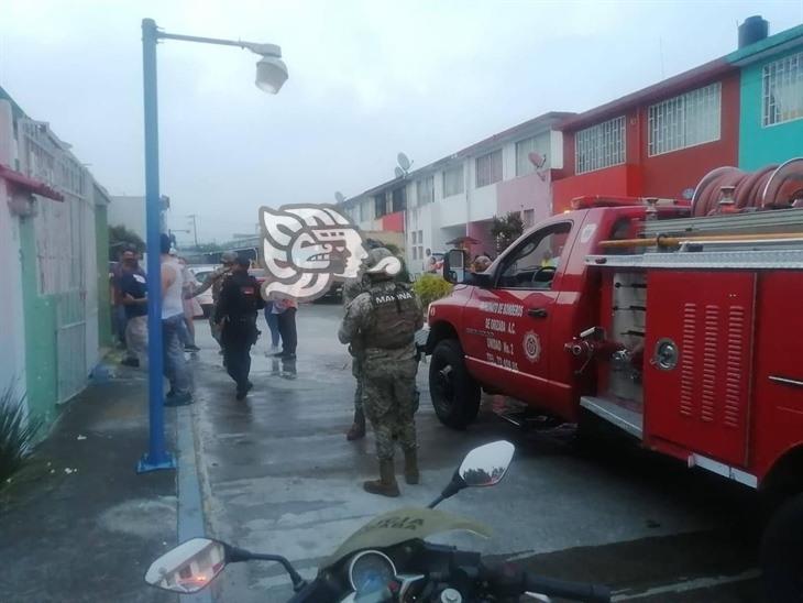 Rescatan a una mujer de un incendio en su vivienda en Orizaba