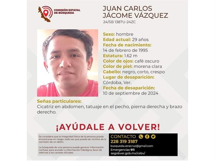 Reportan como desaparecido a joven cordobés, ¡ayúdale a volver!