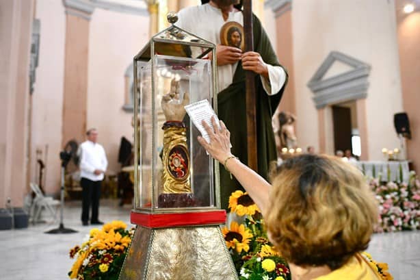 Llega la reliquia de San Judas Tadeo a la Catedral de Veracruz | VIDEO