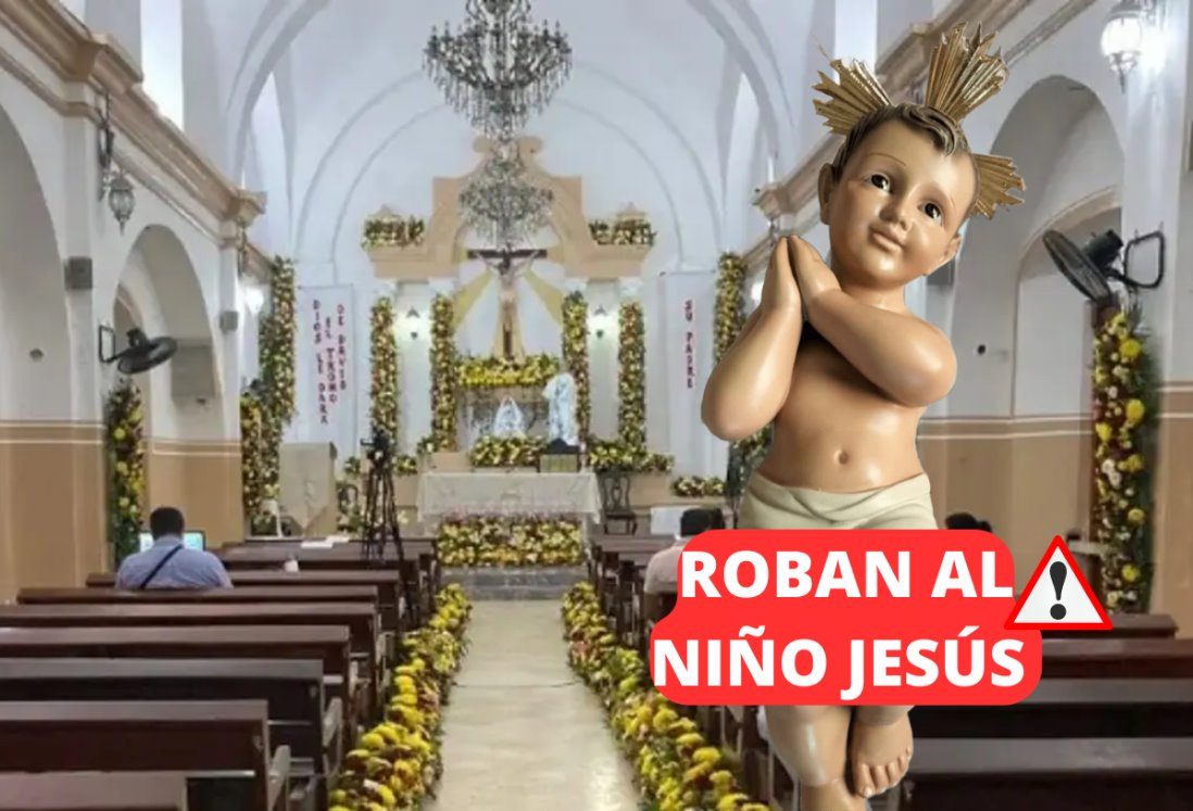 Se roban al Niño Jesús de la iglesia de Santa Ana en Boca del Río