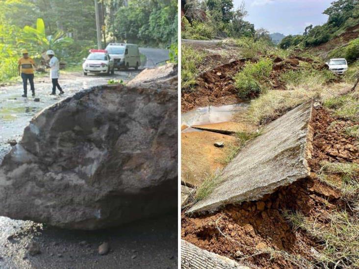 Atiende SIOP reportes de daños en carreteras causados por lluvias