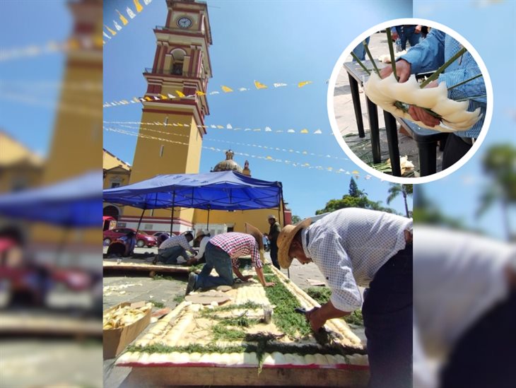 En Orizaba, artesanos preparan los arcos florales en honor a San Miguel Arcángel