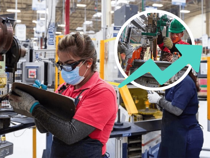 Crece empleo en el sector manufacturero en México, revela Inegi 