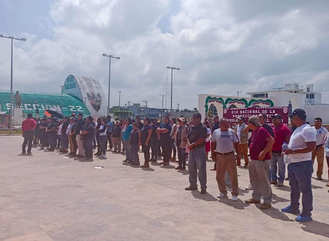 Realizan con éxito simulacro nacional en Agua Dulce