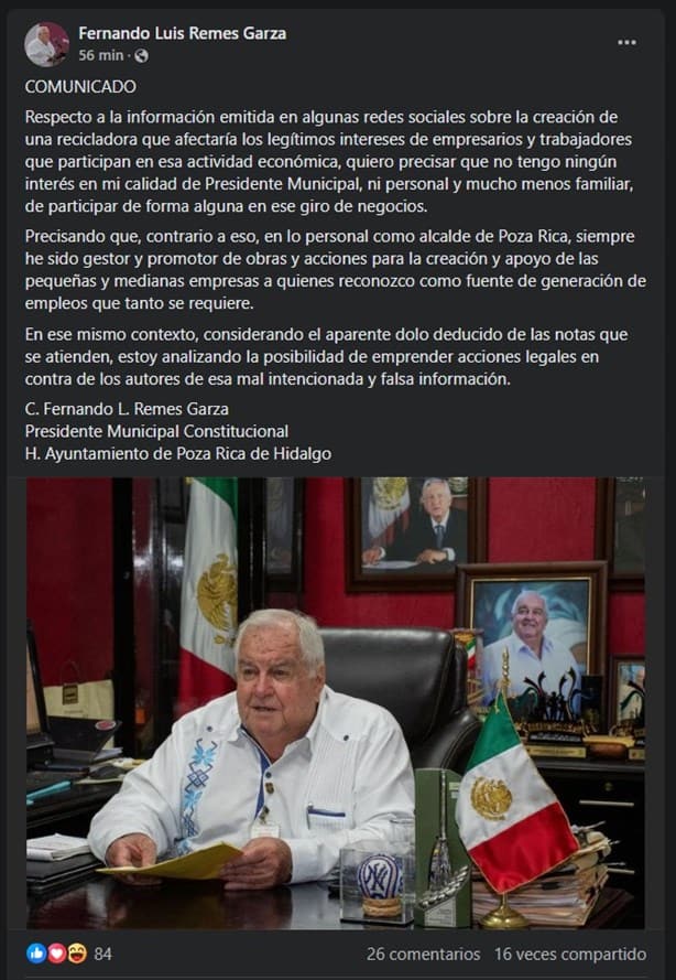 ¿Quién está detrás de los ataques a chatarreras en Poza Rica? Alcalde se deslinda tras acusaciones