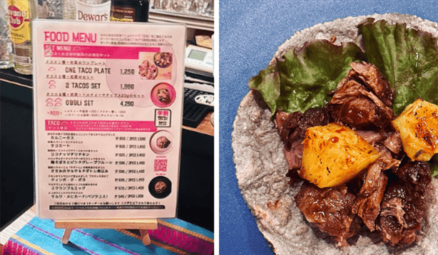 Este es el menú VIRAL de un puesto de comida mexicana hecho por un japonés en Kioto