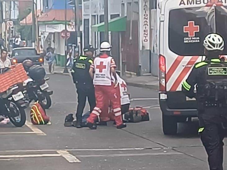 Atropellado por motociclista en colonia centro de Córdoba