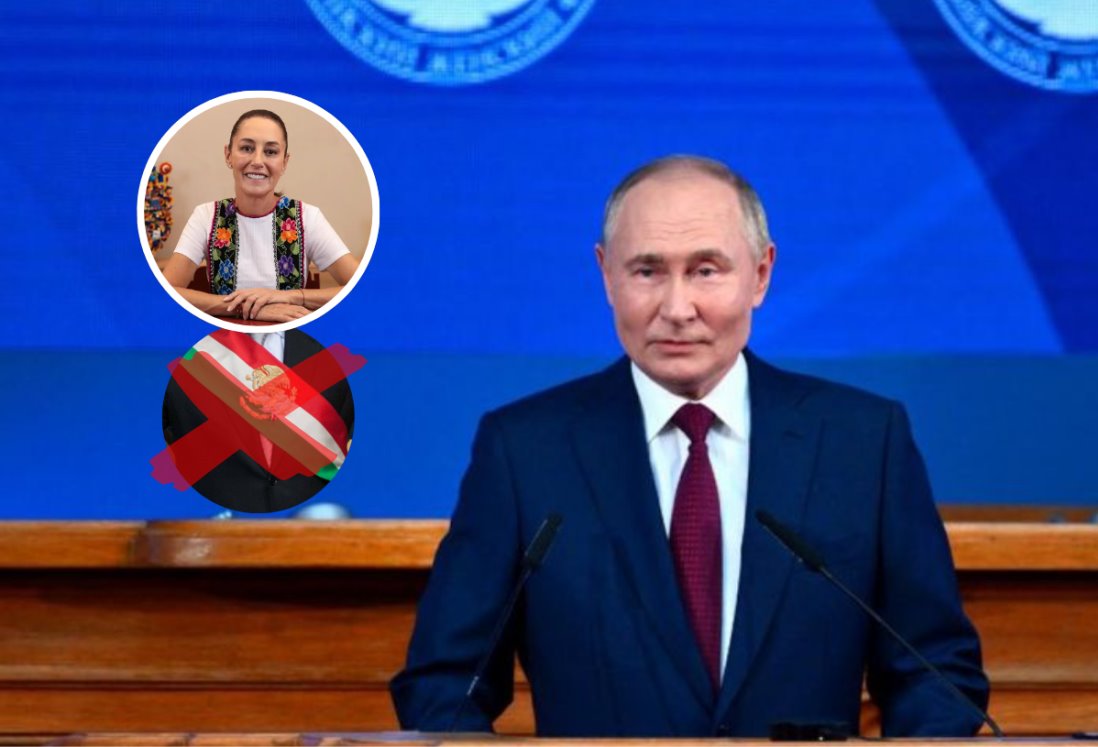 Vladímir Putin declina invitación para toma presidencial de Claudia Sheinbaum