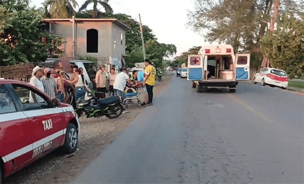 Accidente en carretera Cosamaloapan-Tlacotalpan deja a menor herida de gravedad