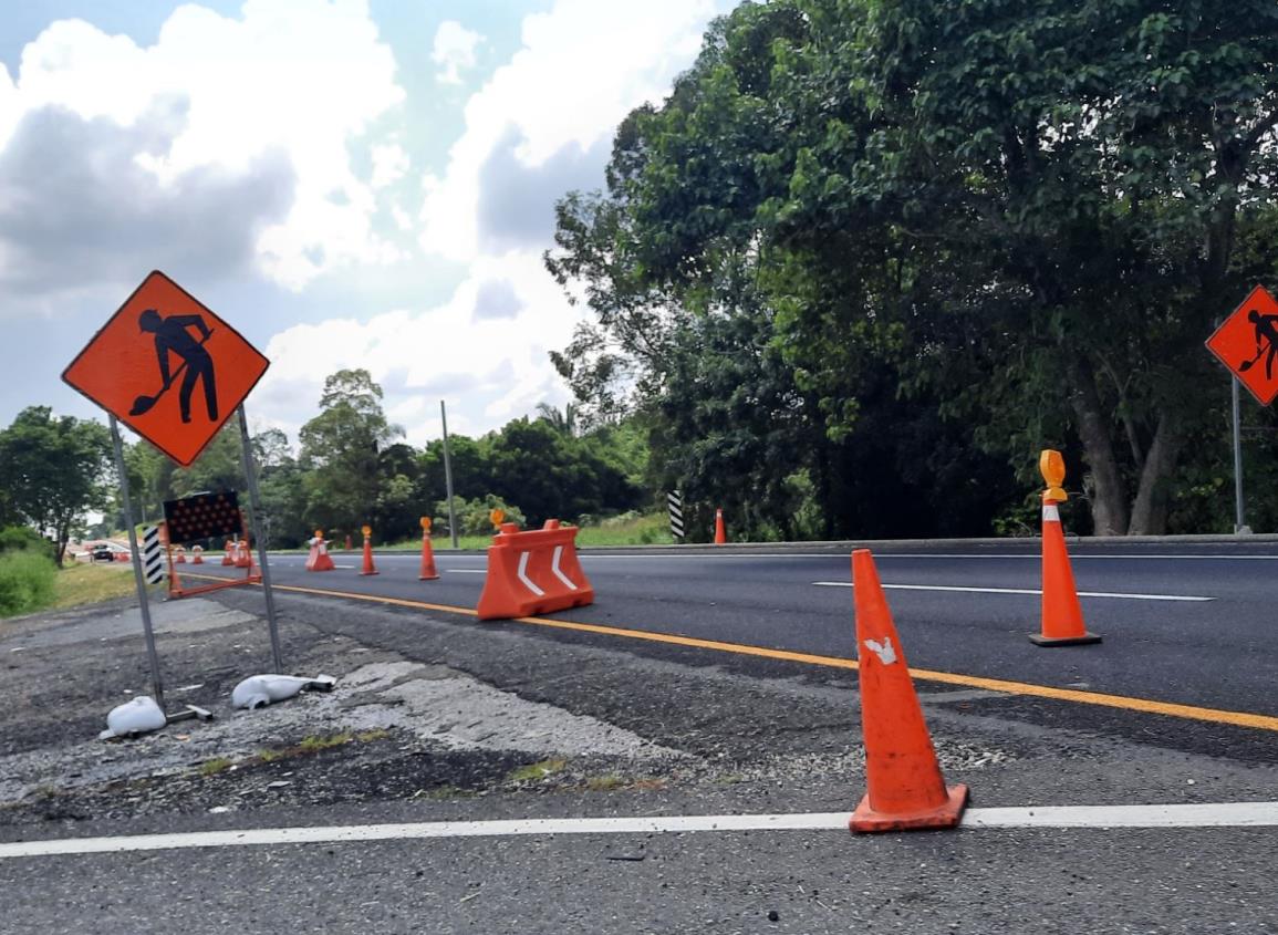 ¡Alerta! Este tramo de la carretera Coatzacoalcos-Villahermosa fue cerrado