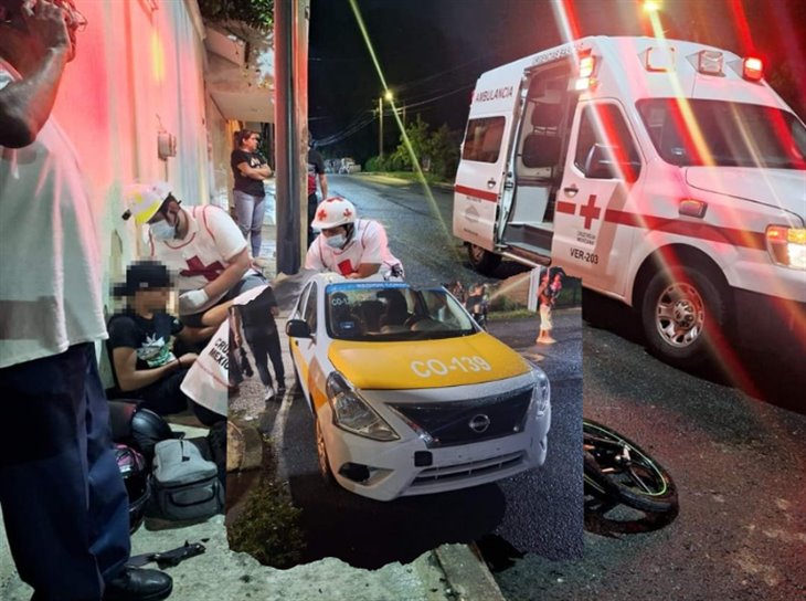 Choque entre taxi y moto en Córdoba deja un lesionado