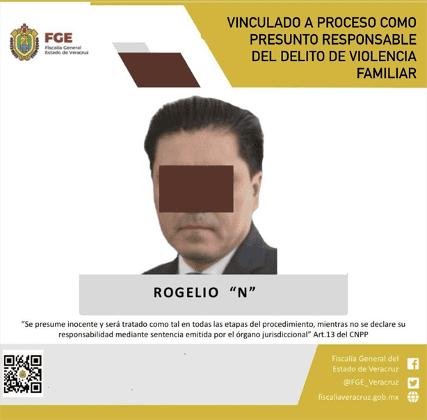 Vinculan a proceso a Rogelio "N", exsecretario de Veracruz por violencia familiar