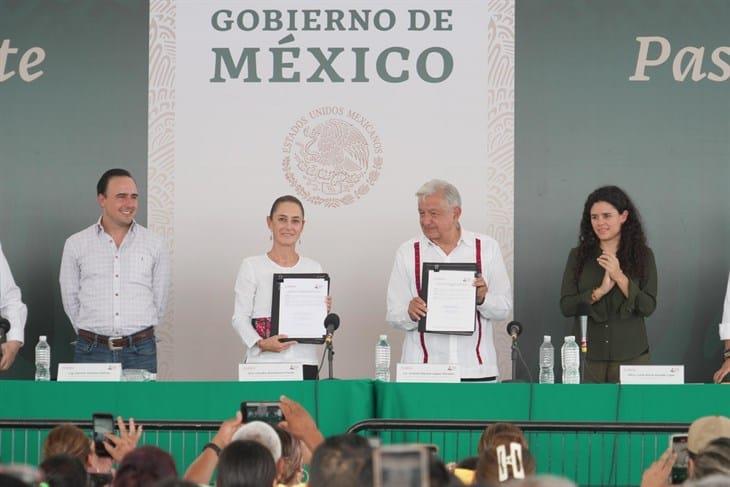 Rescate de mineros de Pasta de Conchos y El Pinabete continuará, AMLO y Sheinbaum firman convenio