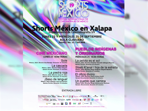 Inicia festival de cortometrajes Shorts México-Cine Mexicano en Xalapa 