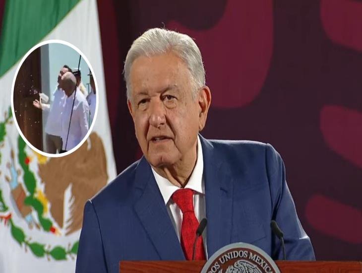 El que tiró la botella puede estar tranquilo: AMLO tras agresión en Veracruz