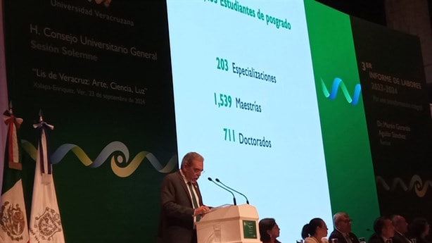 Inclusión y perspectiva humanista, destaca rector de la UV en tercer informe de labores