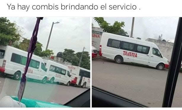 Abren nueva ruta de transporte con combis en Tejería, Veracruz