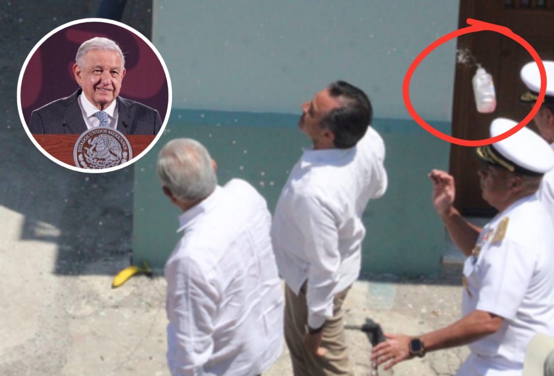 AMLO acusa a abogado vinculado al Poder Judicial tras ataque con botella en Veracruz