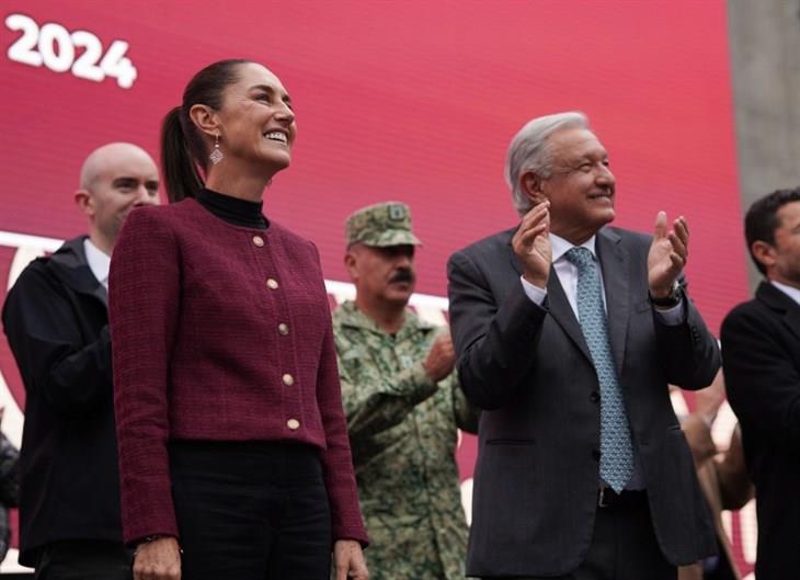 La 4T es una hermandad, afirman AMLO y Claudia Sheinbaum