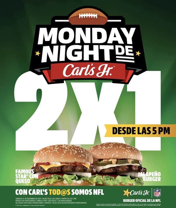 Carl’s Jr: ¿Cuándo y a qué hora podrán conseguirse hamburguesas al 2x1 en lo que resta de 2024?