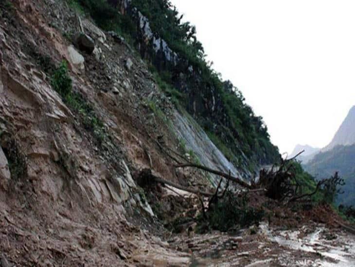 Lluvias en Veracruz provocan deslaves en la sierra de Zongolica