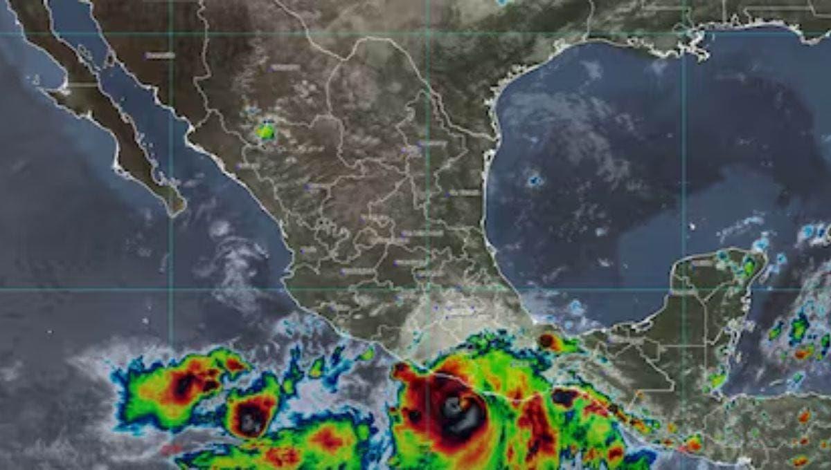 Tormenta tropical John: estos son los estados donde causará lluvias hoy