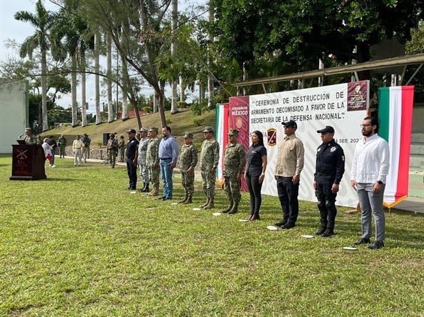 Ejército Mexicano destruye más de 100 armas decomisadas en Tuxpan