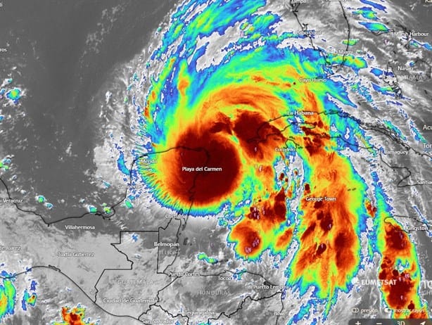 Huracán Helene, esta es su trayectoria sobre el territorio mexicano