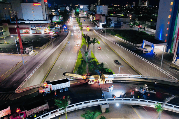 Inician repavimentación de la glorieta de plaza Américas en Boca del Río