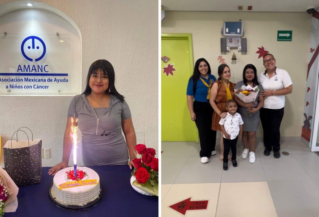 Samyra celebra su victoria contra el cáncer infantil en Veracruz