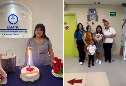 Samyra celebra su victoria contra el cáncer infantil en Veracruz