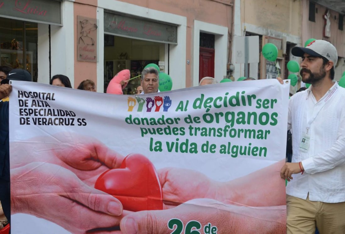 Realizarán caminata para promover donación de órganos en Veracruz