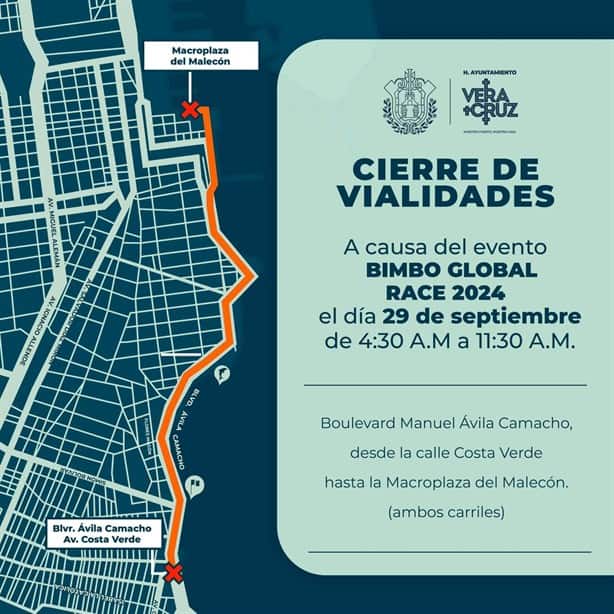 Habrá cierres viales en Veracruz este 29 de septiembre | Rutas alternas