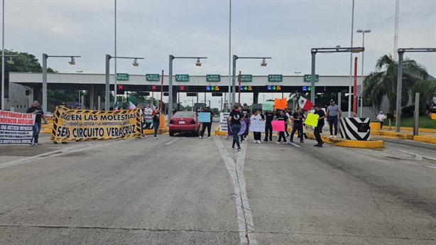 Trabajadores del Poder Judicial llevan protesta contra reforma a la autopista México-Tuxpan (+Video)