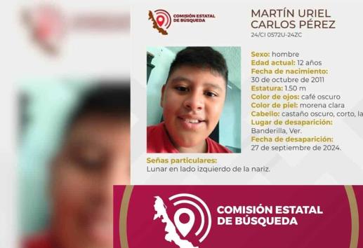 Desaparece niño de Banderilla, Veracruz, activan alerta