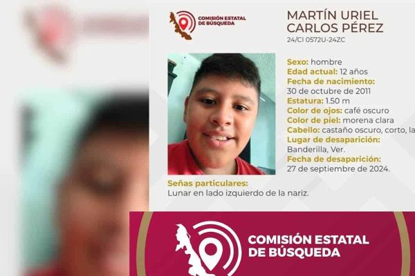 Desaparece niño de Banderilla, Veracruz, activan alerta
