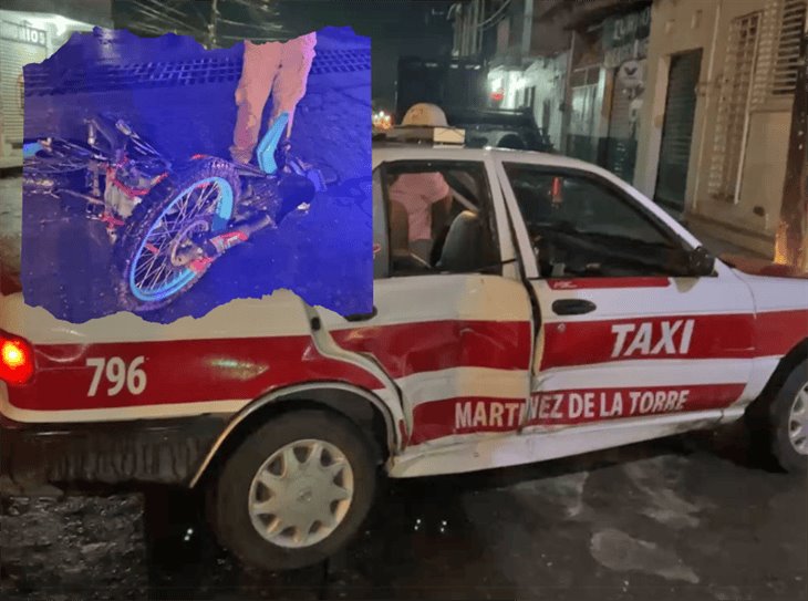 Motociclista se impacta contra un taxi en Martínez: ¿Qué pasó?