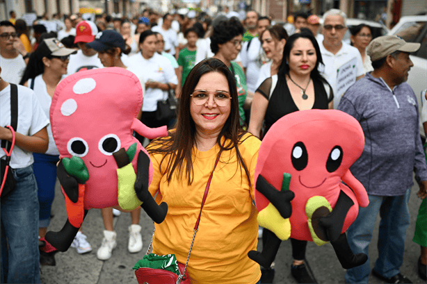 Realizan marcha a favor de la donación de órganos en Veracruz