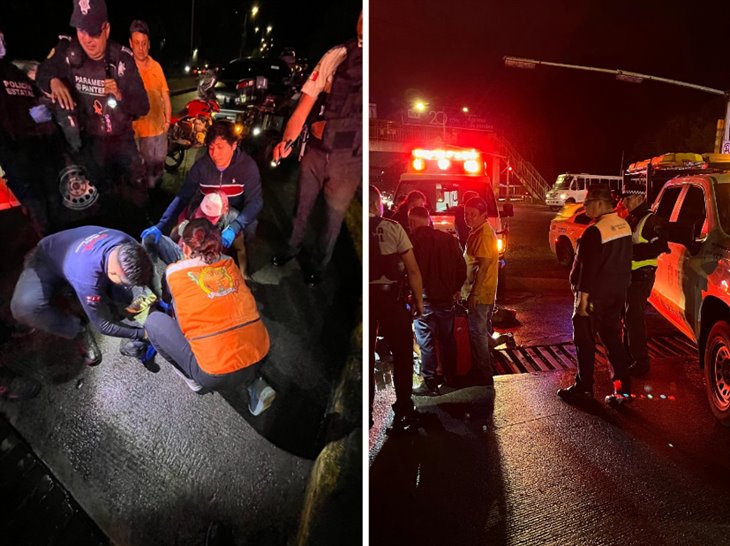 Hombre queda atrapado en una rejilla en Banderilla; esto pasó 