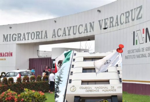 INM en Acayucan retuvo ilegalmente a migrantes hondureños; CNDH emite recomendación